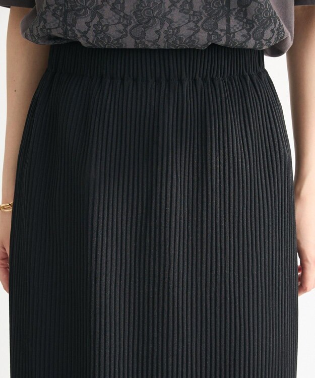 Green Parks 楽ちん涼やかドライタッチイージースカート Black