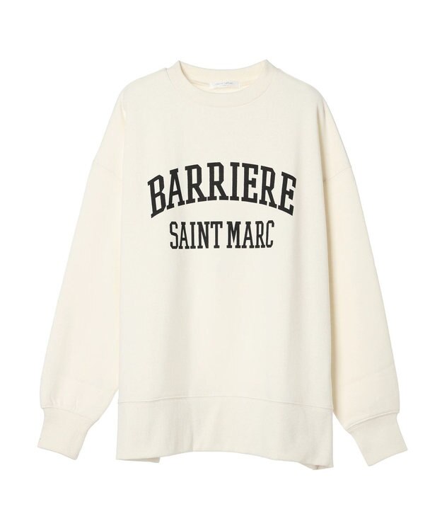 Green Parks 裏起毛ロゴプルオーバー Off White