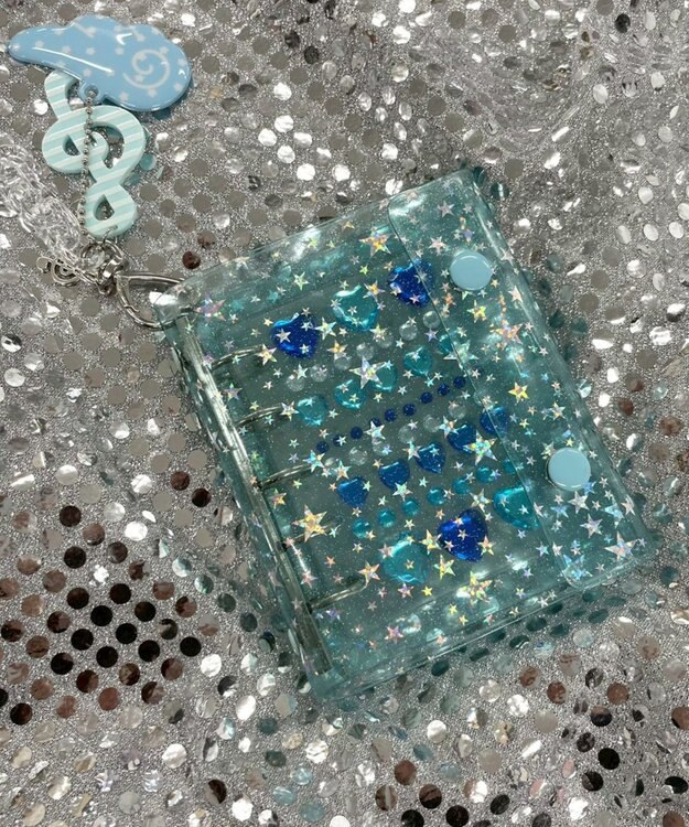 WEGO 星柄シールバインダー ブルー