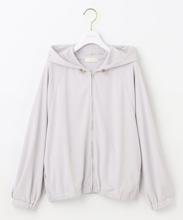 ANY SIS 【UVカット・接触冷感】ラッシュガード パーカー ライトグレー