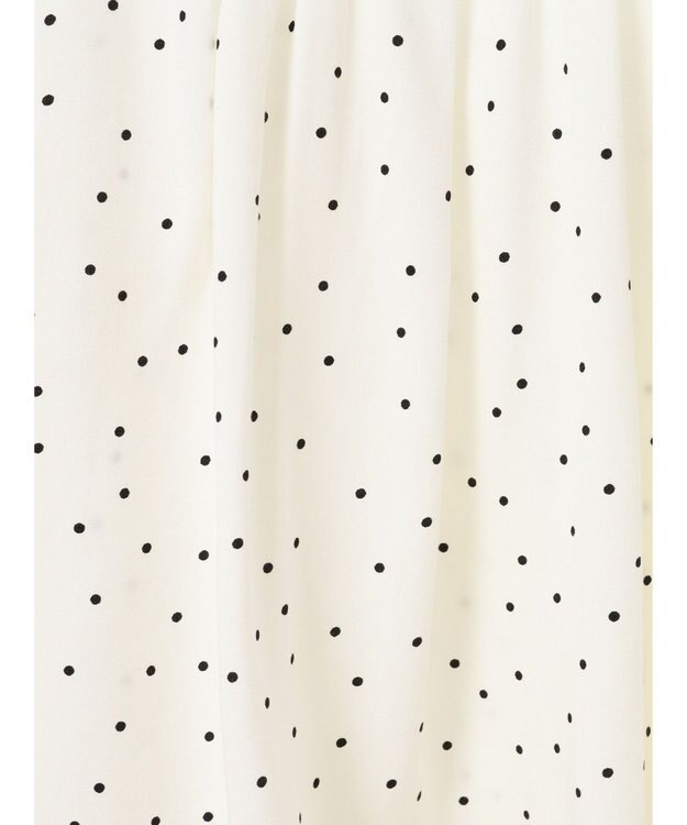 earth music&ecology ケープカラーブラウス Dot