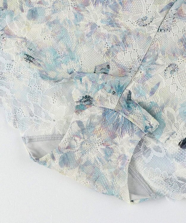 WACOAL ショーツ 【GOCOCi ゴコチ】 CGG297とペア 肌あたりのやさしいレース アウターにひびきにくい はきこみ丈あさめ レディース PGG197 /ワコール サックス