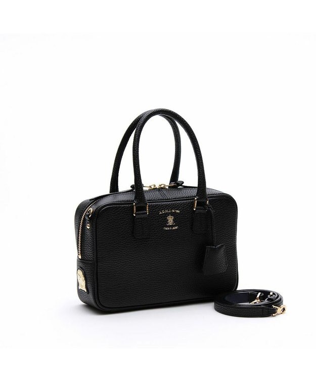 A.D.M.J. 【牛革】ボストン23cm ブラック