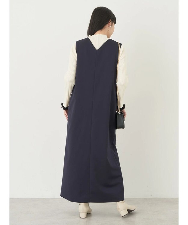 earth music&ecology ジップジレワンピース Navy