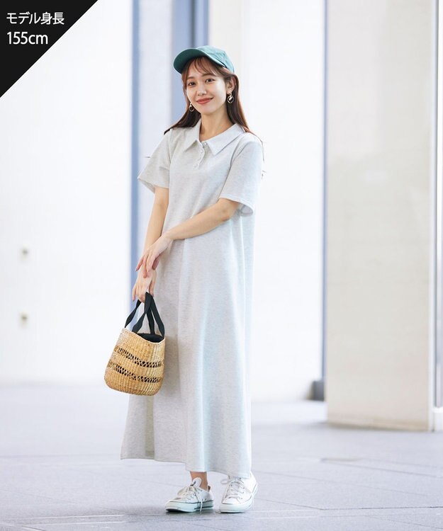 Tiaclasse 【洗える】ポロシャツワンピース エクリュ