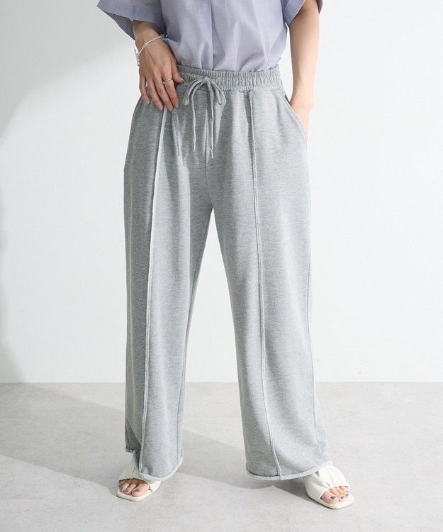 Green Parks ワイドスエットパンツ Gray Mixture