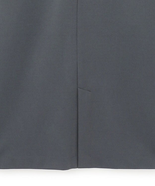 ICB L 【WEB限定・洗える】ストレッチポンチ ドッキングワンピース ダルブルー系