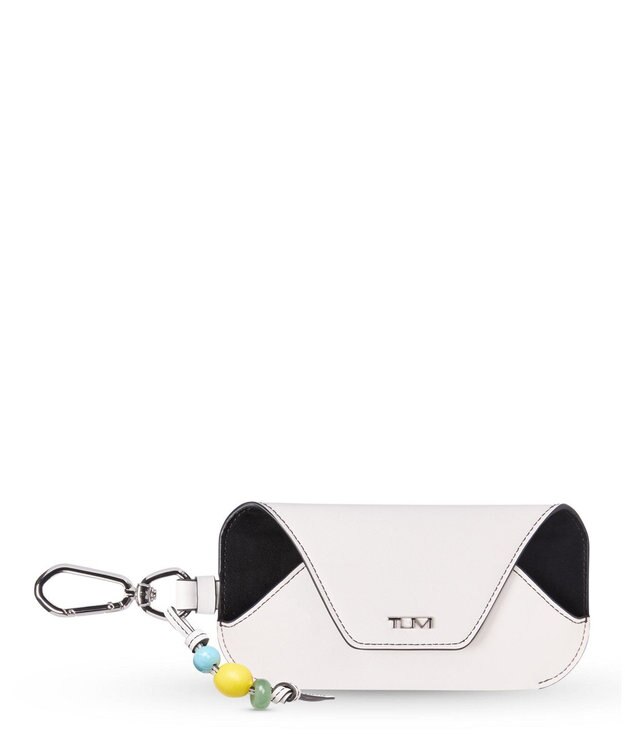 TUMI BELDEN サングラス・チャーム ホワイト ウィズ マルチ ビーズ
