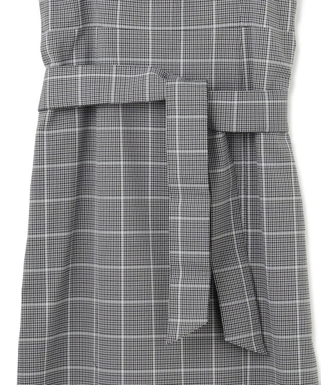 23区 L 【洗える】ガンクラブプレイドチェック ワンピース グレーチェック