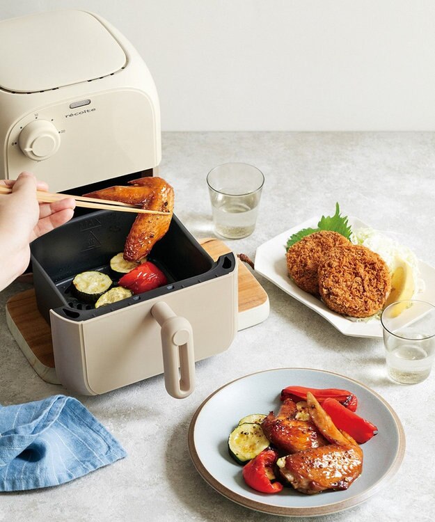 YAMATO テーブル＆キッチン 【レコルト】エアーオーブンミニ  ホワイトベージュ  RAO-2（W) ベージュ