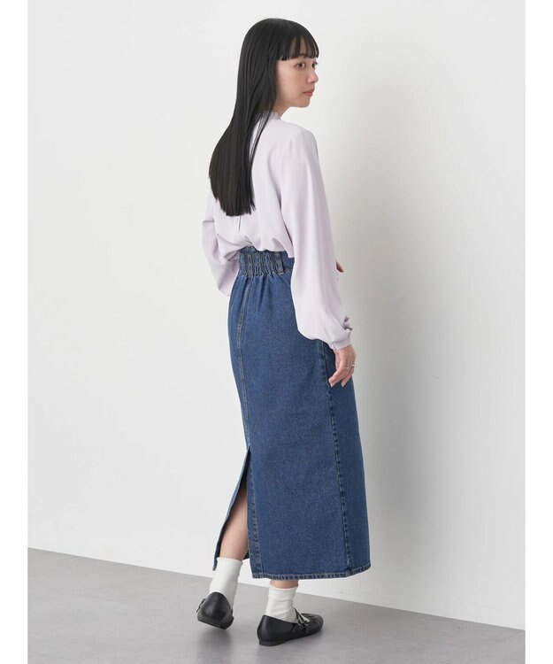 earth music&ecology ２ｗａｙフリルブラウス Light Pink