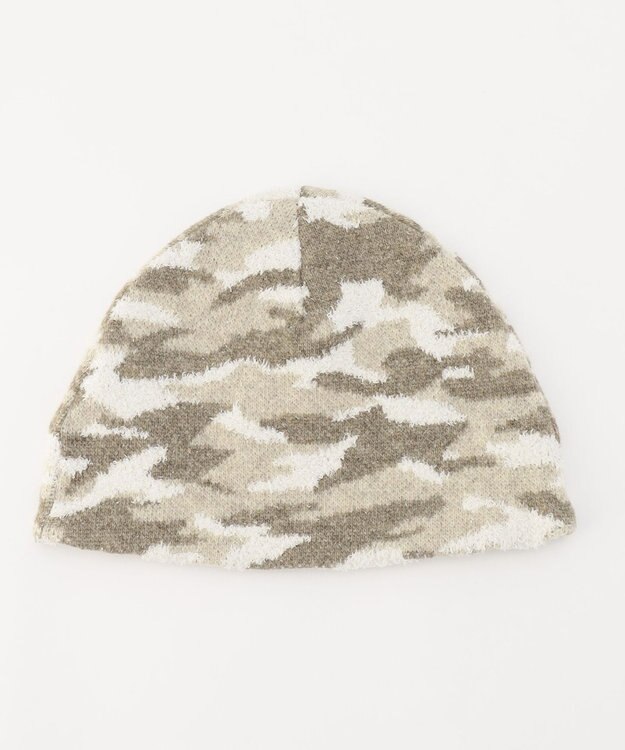 JOSEPH ABBOUD MOUNTAIN 【UNISEX】ラムウール×モールカモフラージュ ニットキャップ アイボリー系7