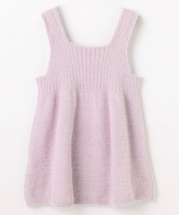 組曲 KIDS 【S-Lサイズ】シャギーニット キャミソール ラベンダー