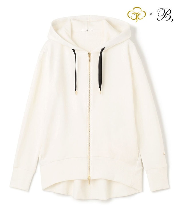 Organic Cotton Sweat / Zip up Parka スウェットパーカー / BEIGE, | ファッション通販  【公式通販】オンワード・クローゼット