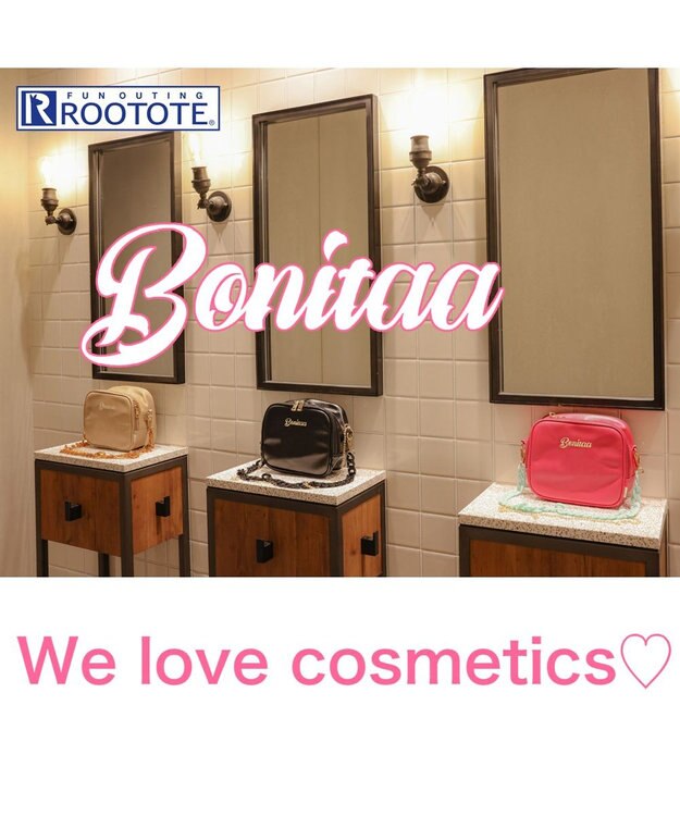 ROOTOTE 6824【簡易保冷】LT.サーモキーパー.コスメトート.ボニータ 01：ブラック