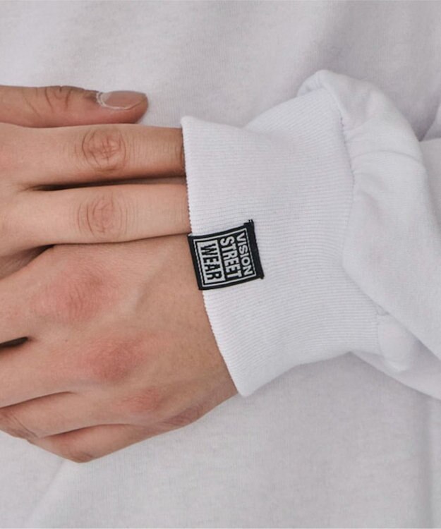 WEGO 【ユニセックス着用ITEM】別注VISIONゴーストスケータープリントT（LS） ホワイト