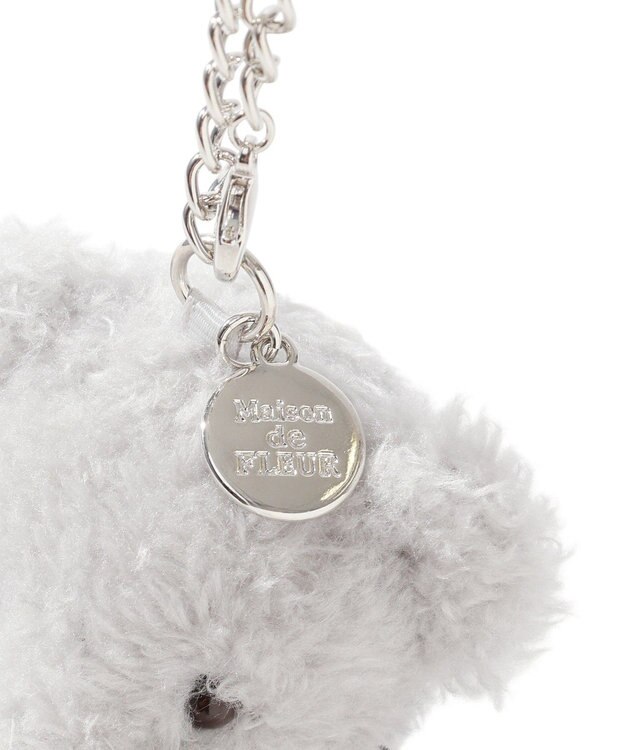 Maison de FLEUR スターリボンＦＬＥＵＲ　ＴＥＤＤＹチャーム Gray