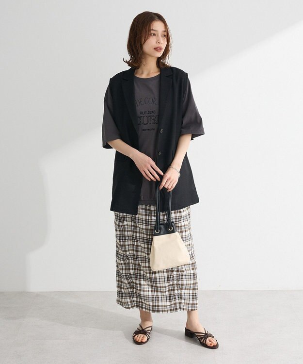 Green Parks 刺繍ロゴチュニック Oatmeal