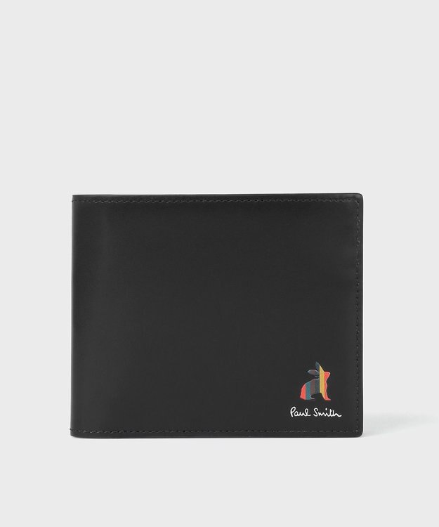 Paul Smith マーケトリー ブライトストライプ ラビット 2つ折り財布 ブラック