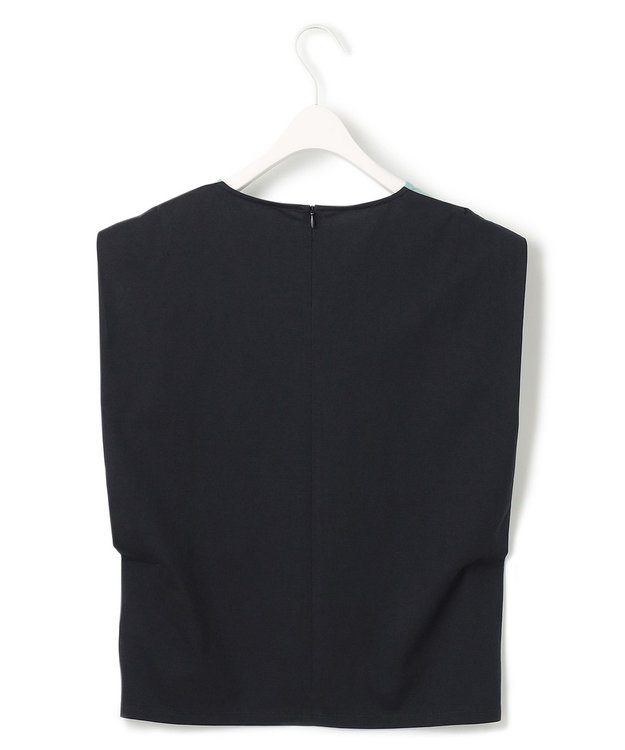 ICB 【WEB限定カラーあり・洗える】 プリントコンビ カットソー セラドン系