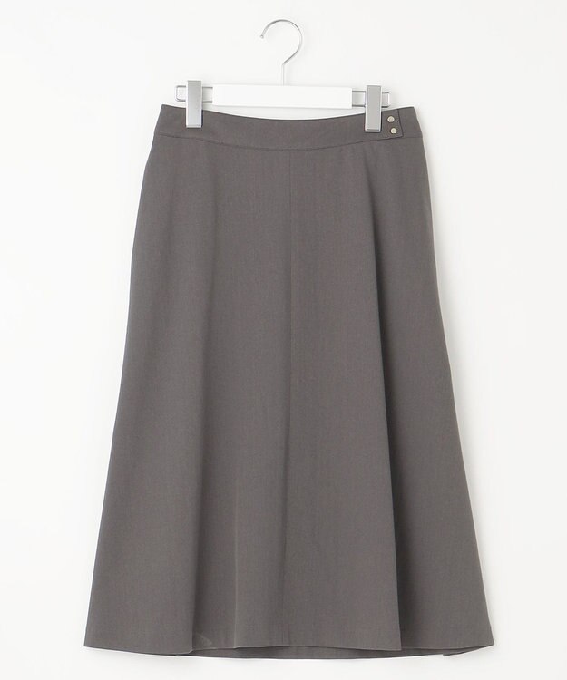 J.PRESS LADIES L 【洗える・セットアップ対応】Tricot フレア スカート スレート系