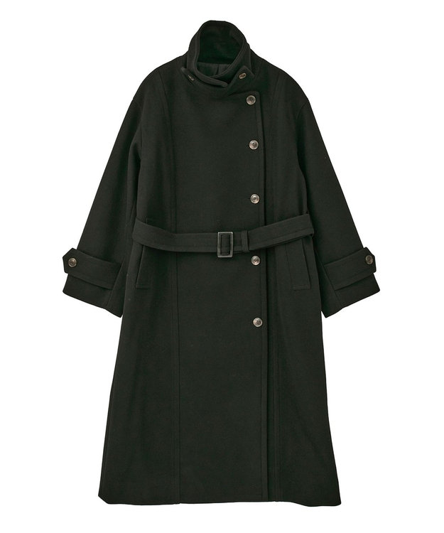 earth music&ecology 3WAYカラーロングコート Black