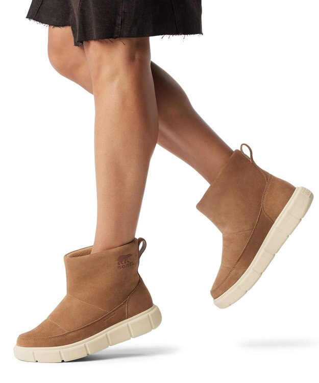 SOREL ソレルエクスプローラー3 スリッポンウォータープルーフ Velvet Tan, Chalk