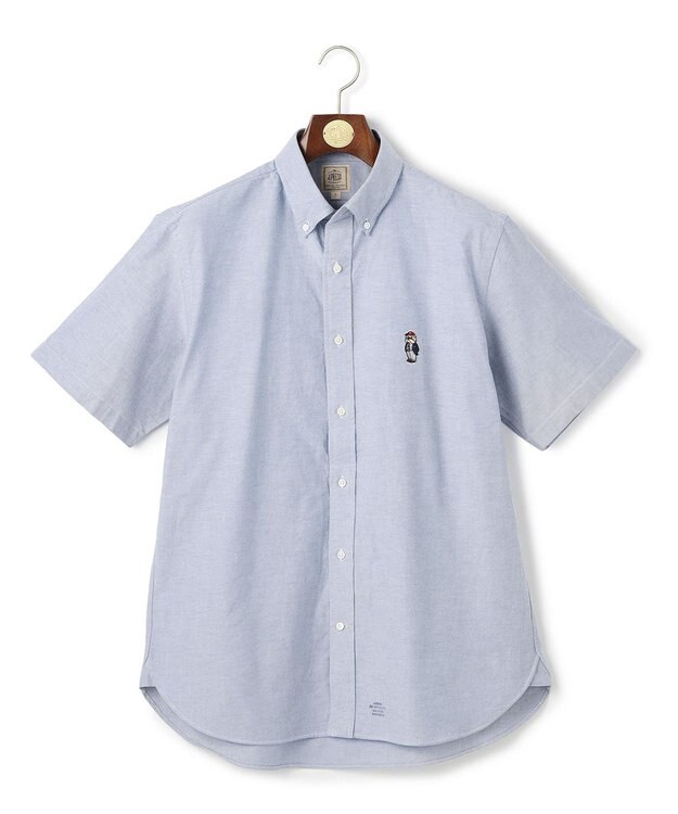 J.PRESS MEN 新デザイン【BULLDOG BOY】オックスフォード 半袖シャツ / B.D. ネイビー系