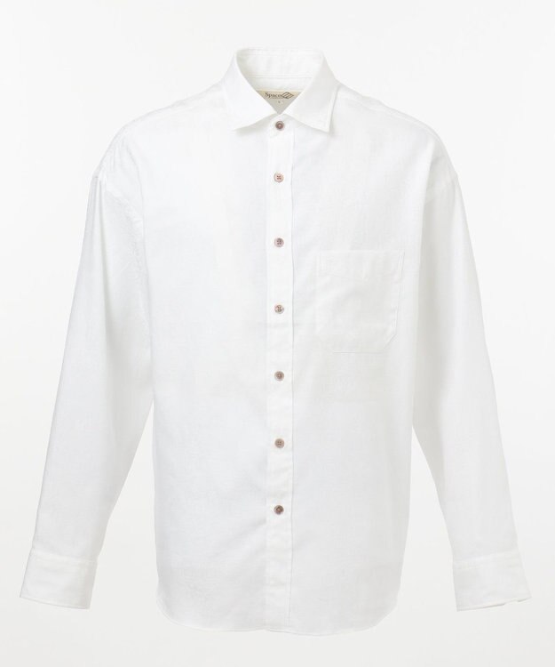 JOSEPH ABBOUD MOUNTAIN 【SPACE】OGジャガード シャツ ホワイト系