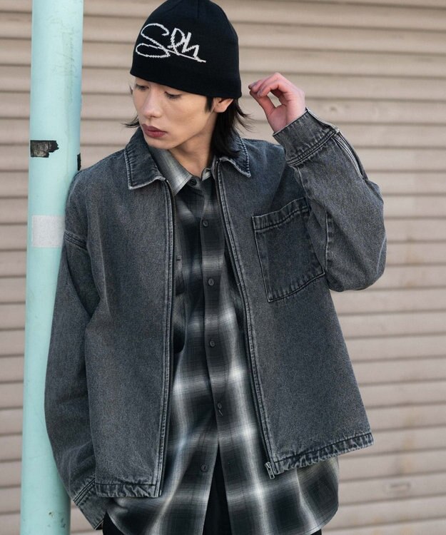 WEGO デニムシャツジャケット デニムブラックソノタ