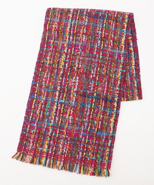 TOCCA 【フランス製】TWEED STOLE ストール レッド系