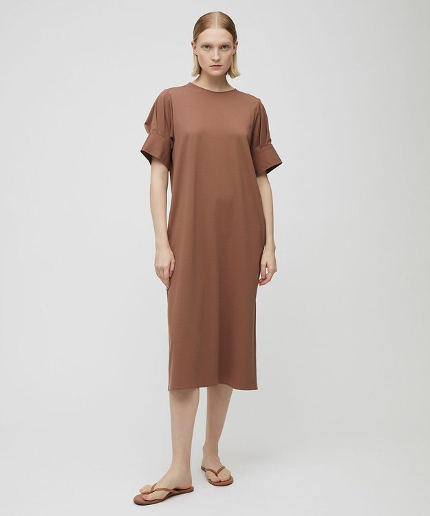 BEIGE， 【S-size】BRACKEN / ジャージードレス Ocre