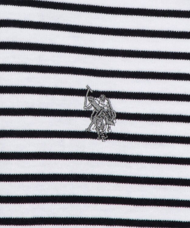 WEGO 【SMLサイズ展開】U.S. POLO ASSN.別注コンパクトTシャツ ホワイトボーダー
