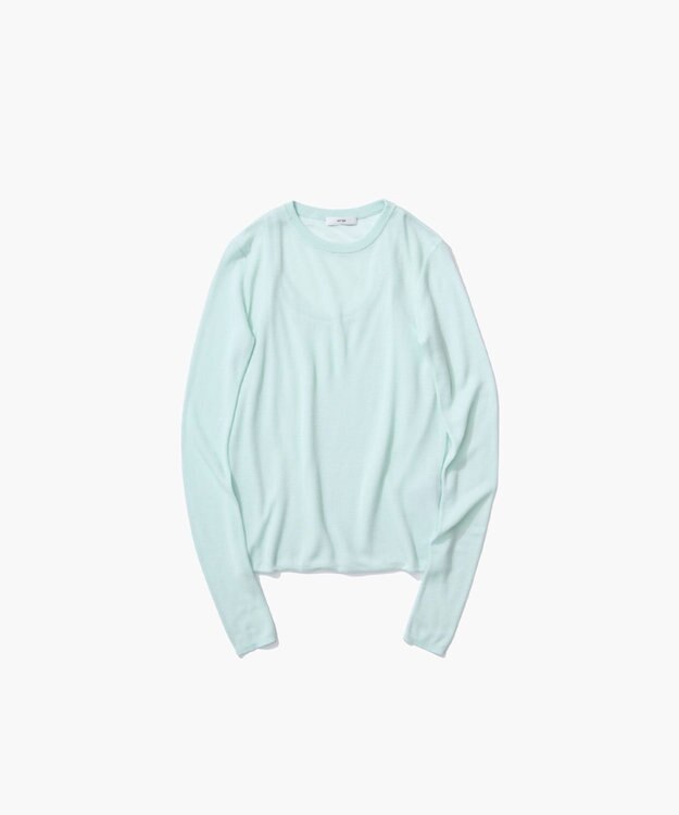 ATON TENCEL SILK CIRCULER RIB | クルー＆タンクレイヤード MINT