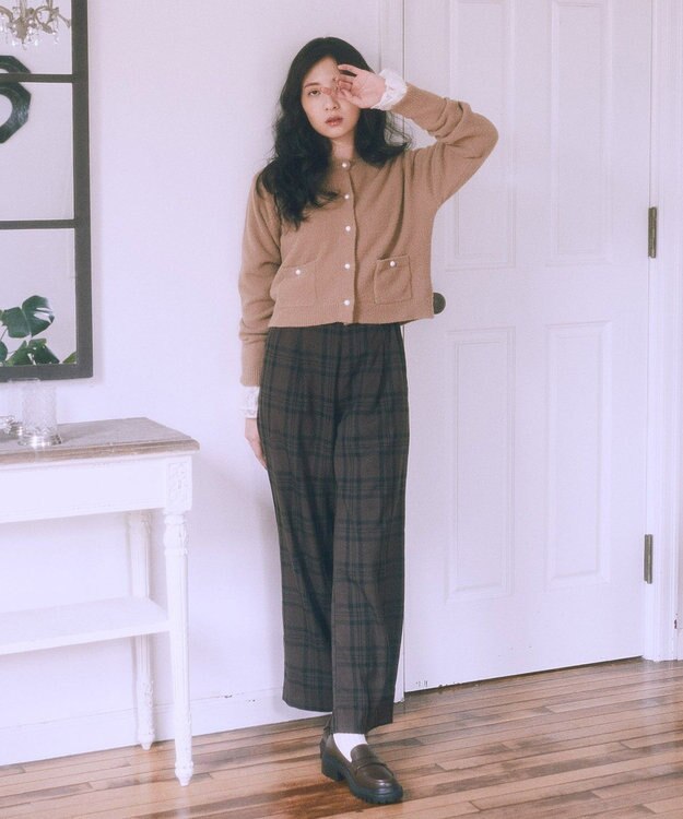 earth music&ecology 【吸湿発熱】あったかフェミニンインナー（袖レース） Off White