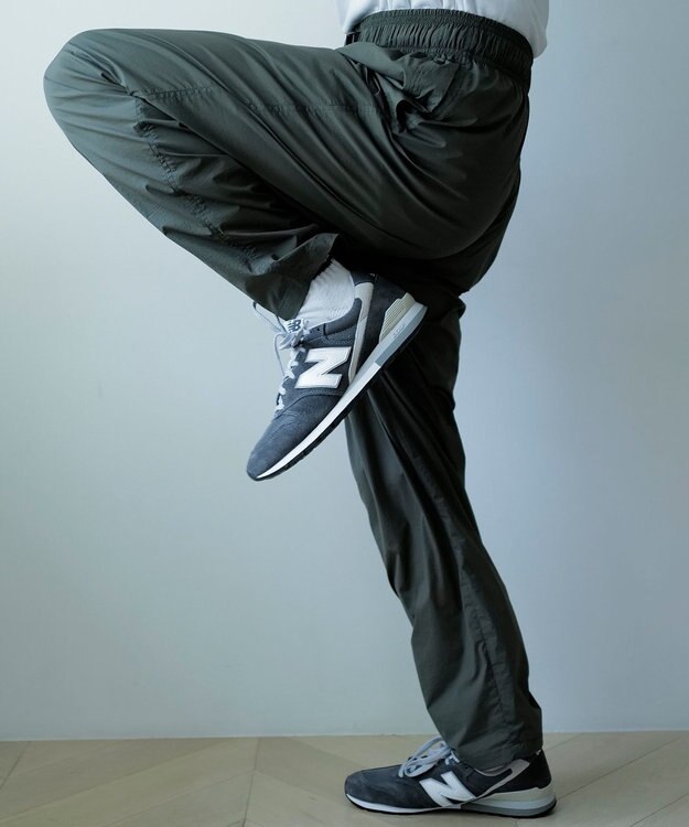 UNFILO MENS LIGHT MOVE ワイドパンツ カーキ