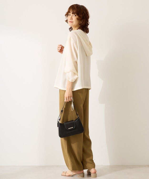 AMERICAN HOLIC シアーフーディーシャツ Ivory