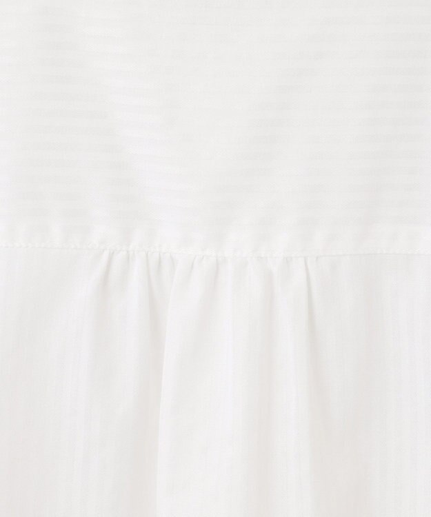 J.PRESS LADIES S 【洗える】ボイルEASYCARE バンドカラー ブラウス ホワイト系