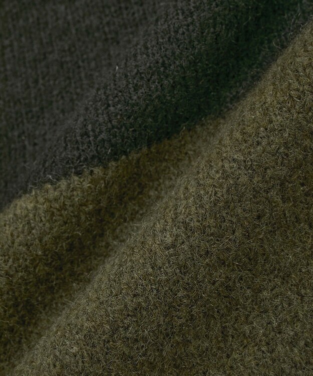 YECCA VECCA 袖レイヤードソフトニット Charcoal Gray