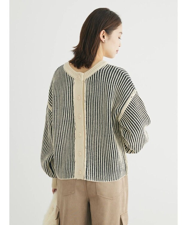 Green Parks ２ｗａｙ前後ニットプルオーバー Light Beige