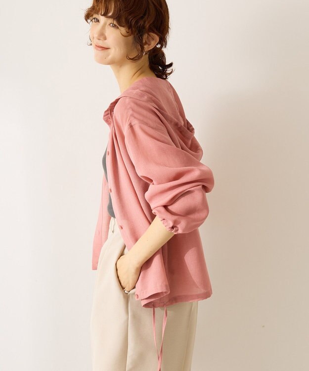 AMERICAN HOLIC シアーフーディーシャツ Pink