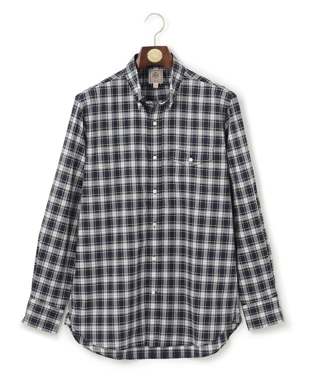 J.PRESS MEN ドビータータンマルチチェックシャツ ネイビー系3