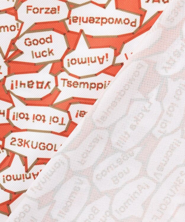 23区GOLF 【MEN】【キングサイズ/吸水速乾/UVカット】YELL総柄プリントポロシャツ オレンジ系5