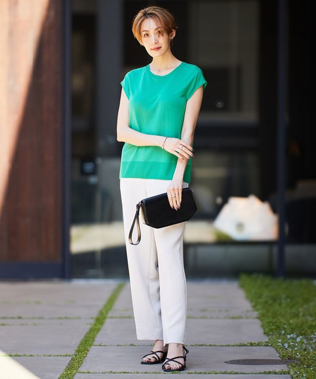 ICB 【接触冷感・洗える】PINION プルオーバー コバルトグリーン系