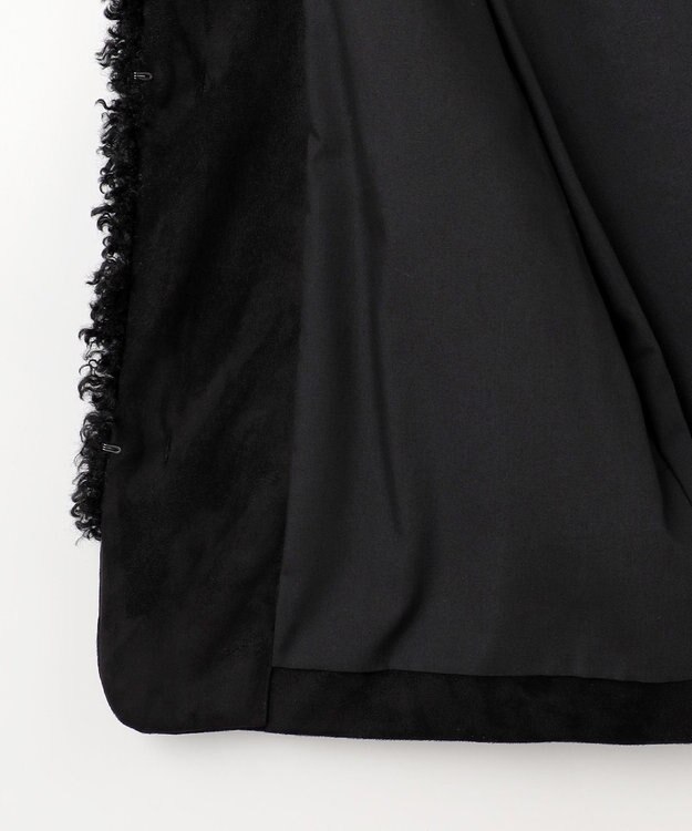 自由区 L 【SHIHOさん着用】カルガンラムエコファー ジレ ブラック