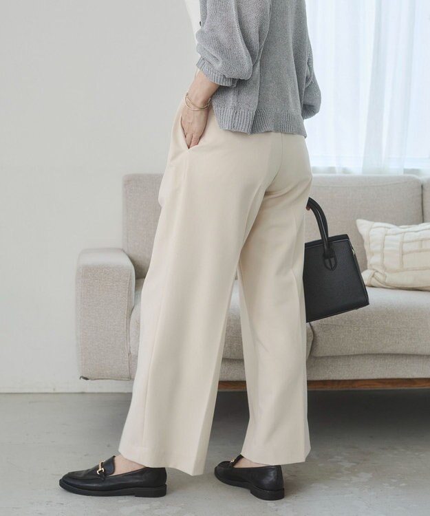WEGO 【ANGIE VINTAGE/SMLサイズ展開】２タックワイドスラックス ホワイトアイボリー
