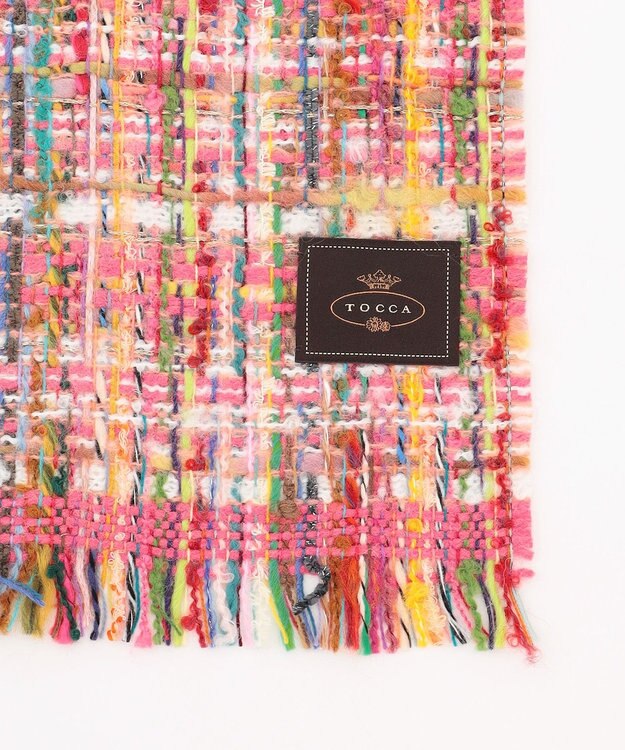 TOCCA 【フランス製】TWEED STOLE ストール ピンク系