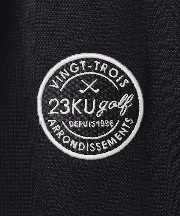 23区GOLF 【WOMEN】【吸水速乾/UVケア】タックブルゾン ブラック系