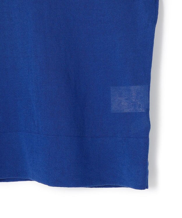 UNFILO L フロスティコットン クロップド プルオーバー ブルー