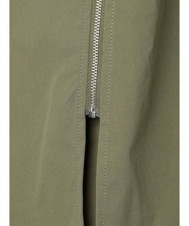 Green Parks フロントＺＩＰセミフレアスカート Black